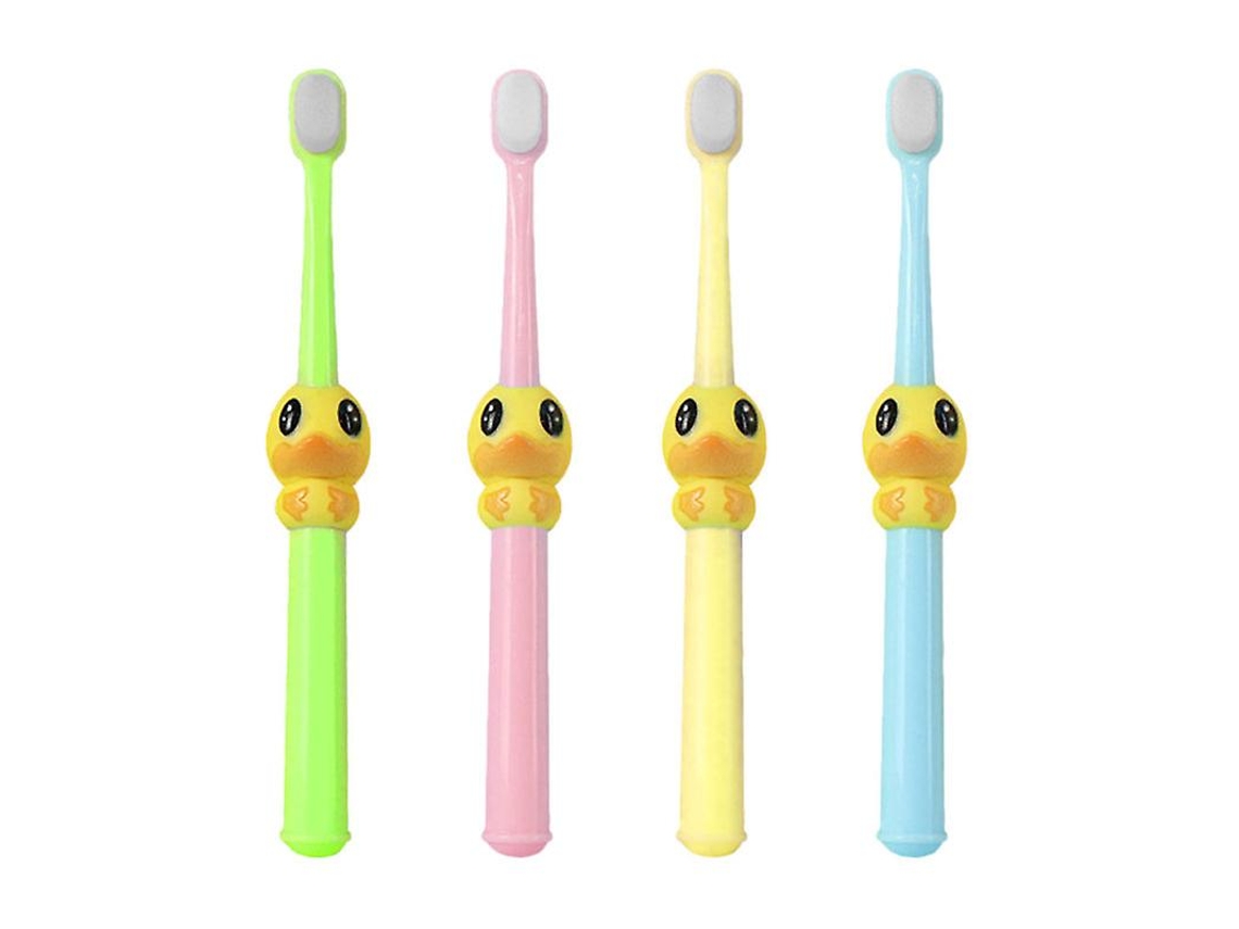 4 Unidades de Escova de Dentes de Cerdas Macias de Desenho Animado para Crianças ALLINLESS