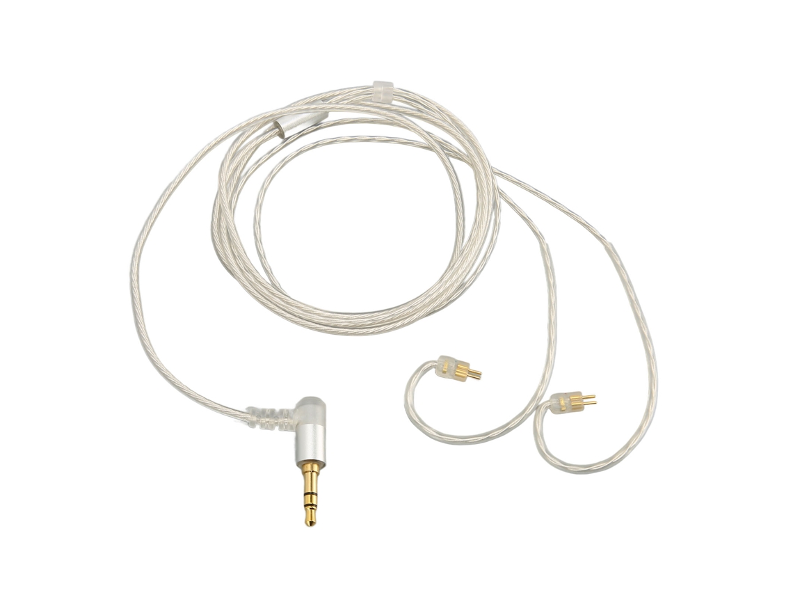 Cabo de Atualização para Fones de Ouvido, 2 Pinos, 0,78 Mm, Cobre Banhado a Prata, Cabo de Substituição para CHABERLU
