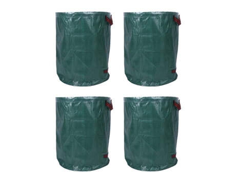 Saco De Resíduos De Jardim Tbest 4pcs 270l Polipropileno Sólido Fita Flexível