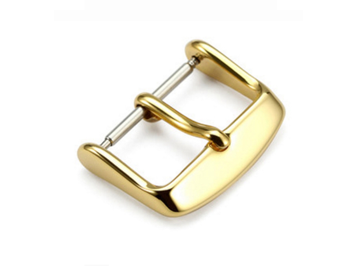 Fivela De Pino Aço Inoxidável Eletroplatada Relógio 12mm Ouro