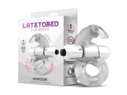 Anel Vibratório Horizon Com Coelho Transparente LATETOBED