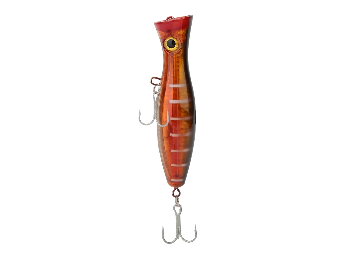 Isca Artificial Peixe Olho 3d 13cm com Anzol Preto Laranja