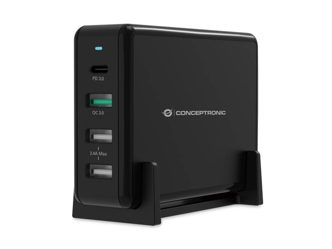 Conceptronic Ozul01B Carregador de Dispositivos Móveis Preto Interior