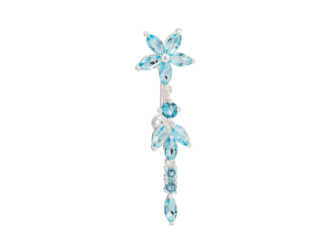 Anel De Umbigo Flor Piercing Corporal Presente