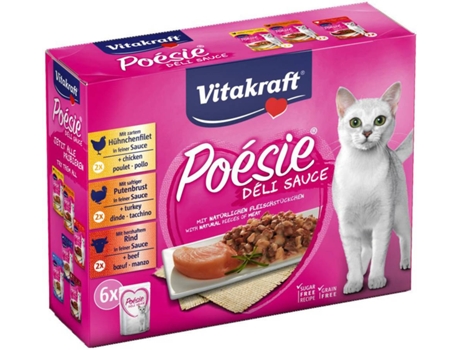 Rações para Gatos  (6 Un - 85g - Húmida - Sabor: Carne)