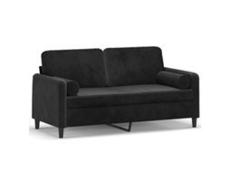 2-seater Sofa, 2-seater Sofas Vidaxl Preto Veludo (n/a)