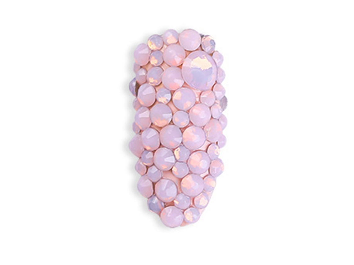 Decoração De Unhas Com Cristais 3d De Base Plana E Pérolas Mini Para Artesanato De Unhas (rosa)