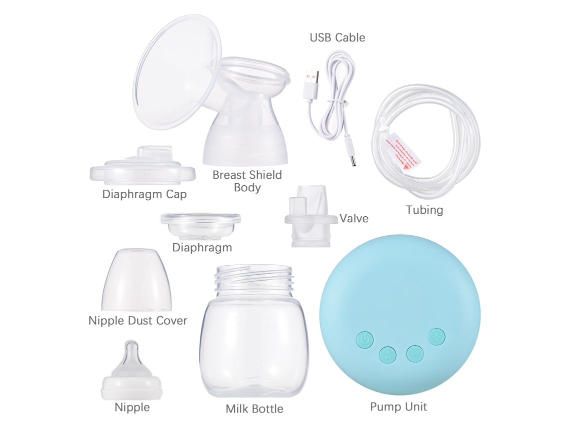 Bomba De Leite Elétrica Sem Mãos Youha Yy-5010 2 Modos 9 Níveis De Sucção 180ml