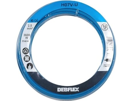 Cabo elétrico rígido ho7 v-u 2,5 mm² (azul / 10 metros)