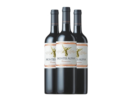 Vinho MONTES Alpha Valle Central (0.75 L - 3 Unidades)