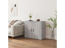 Vidaxl Aparador 80x33x70 Cm Derivados De Madeira Cinzento Sonoma