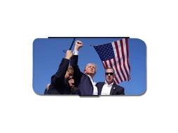 Capa Para Iphone 17 Pro Flip Phone Com O Tema Do Comício De Trump Na Pensilvânia Em 2024
