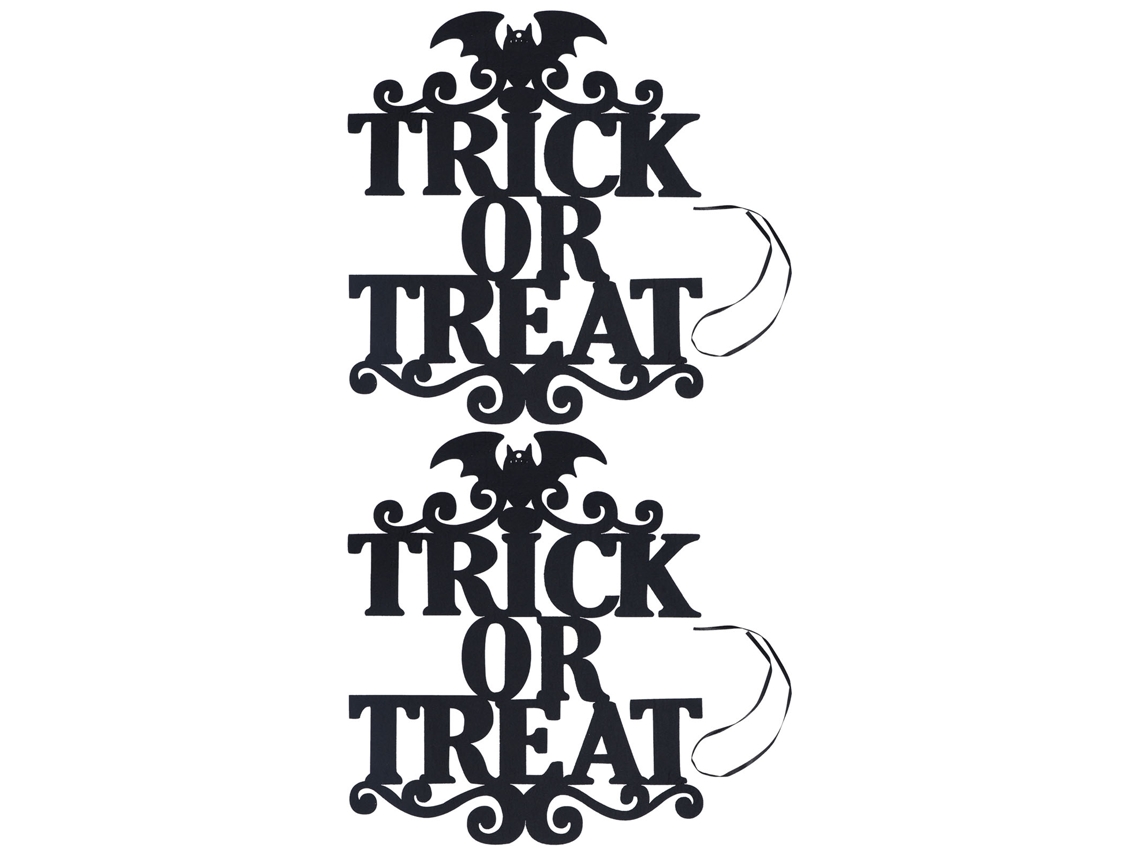 Sinal De Halloween Pendurado Teflon Decoração Porta Festa