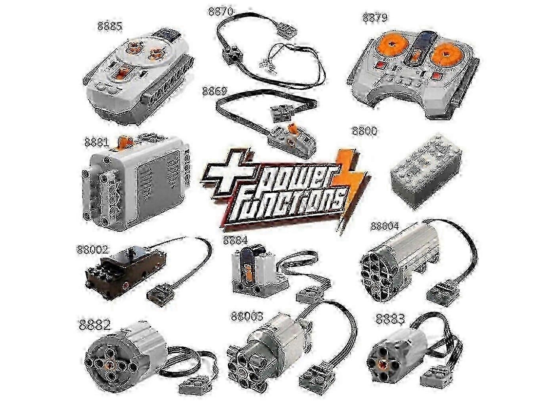 Conjunto De Peças De Reposição Power Functions, Plástico, Compatível Com Modelos Technic, Caixa De Pilhas Aaa