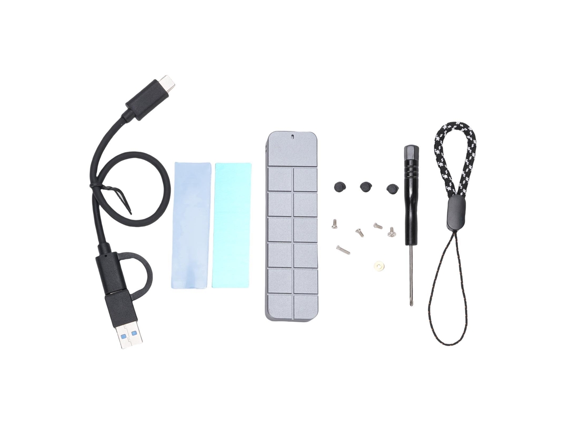 Enclosure De Ssd Nvme M.2 Usb C 10gbps 8tb Para Drive Case De Disco Estado Sólido 2230 2242 2260 2280