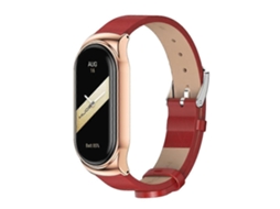 Pulseira De Couro Pu De Microfibra Mijobs Cs Para Xiaomi Mi Band 8