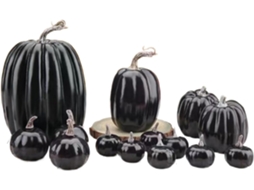 Abóboras Artificiais | Abóboras Artificiais Decorativas Grandes De Tamanhos Variados Para O Outono Gokoco