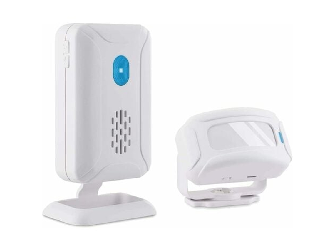Qd Detector De Passagem Infravermelho Sem Fio Com 32 Melodias Diferentes Para Lojas, Hotéis E Residências Branco 1 Transmisso Slowmoose