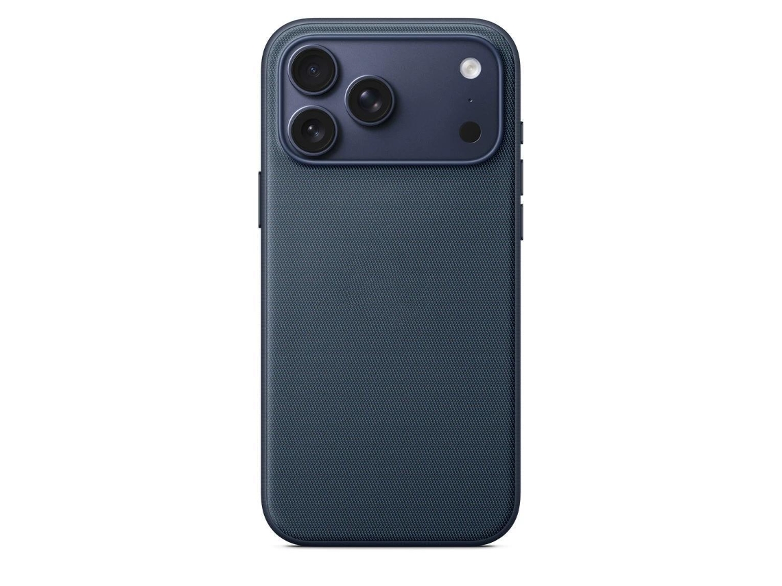 (apple 14 Pro Max Azul) Textura Trançada - Compatível Com Carregamento Magnético - Capa Macia Com Proteção Nas Bordas