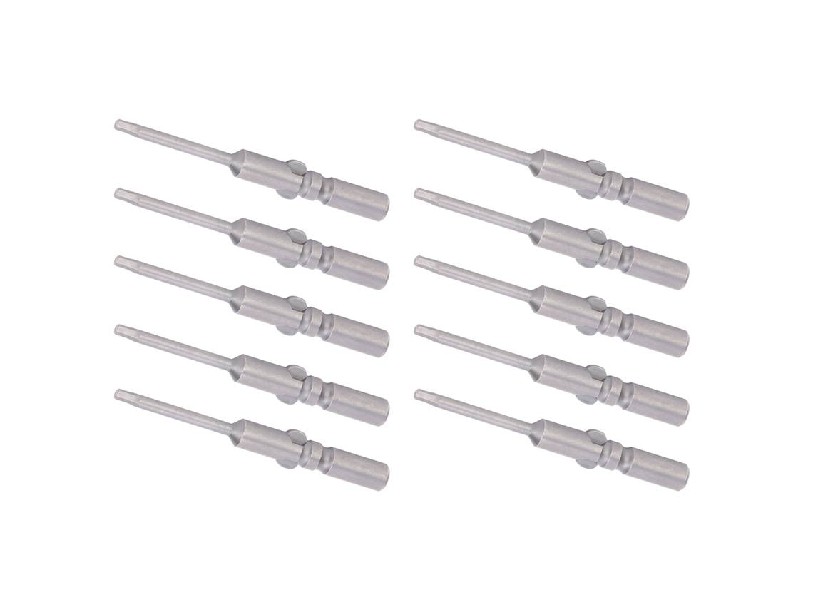 10 Peças De Parafusadeira De Chave Hexagonal Com Cabeça Magnética Aço Liga S2 Acessórios Industriais 6mm 60mm