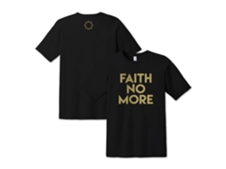 Camiseta Faith no More Gold Text ROCKINSTONE Unissex Adulto Mais Vendidas Tamanho: G