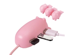 Hub Usb Com Design De Animais Fofos, 3 Portas, Transferência Rápida 5