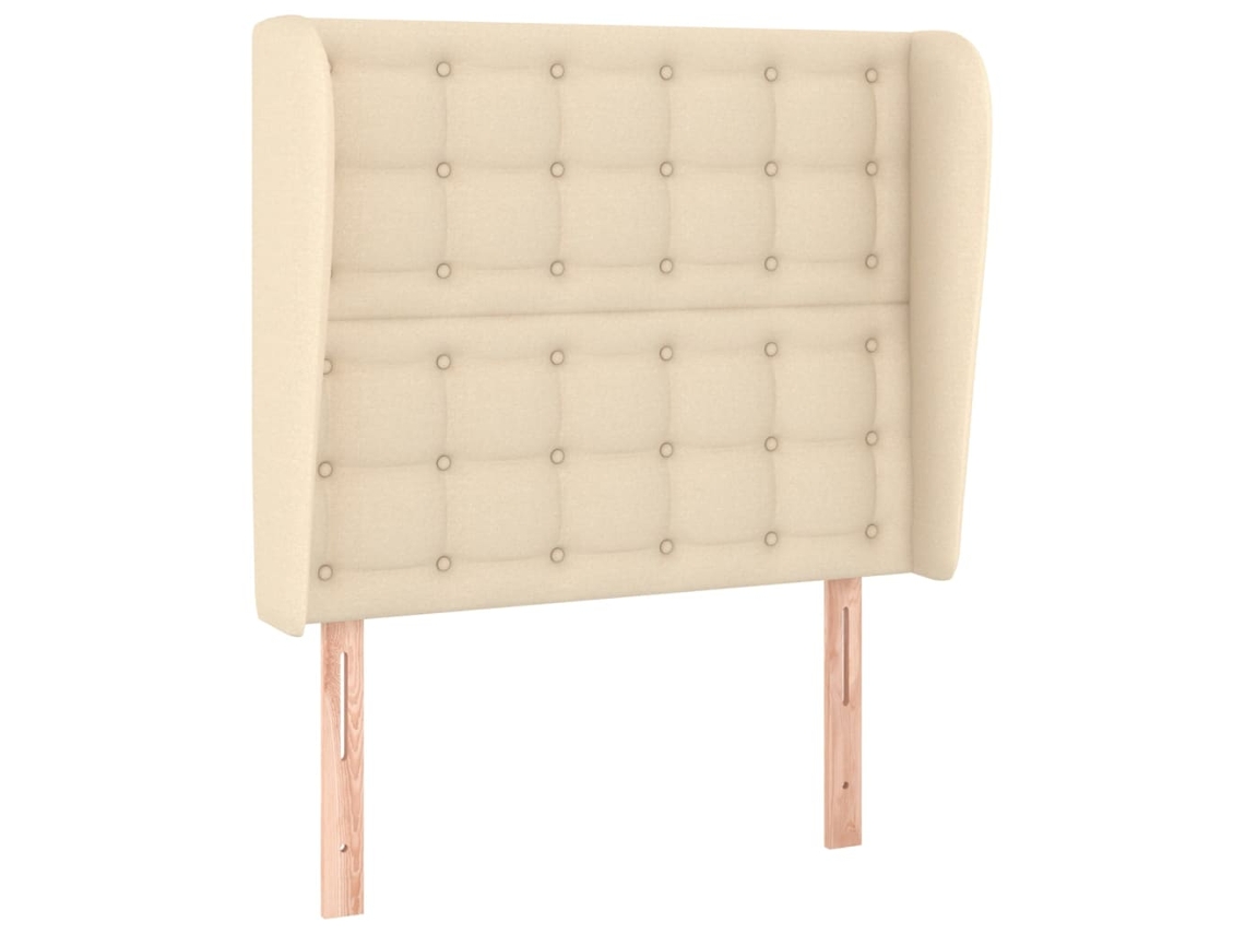 Headboard, Headboards Vidaxl Creme Tecido (93 X 23 X 118/128 Cm)