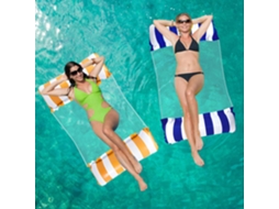 Boia Inflável 4 Em 1 Para Piscina, Ideal Para Adultos E Crianças. Rede Inflável Para Relaxar Na Água, Com Design Semi-submerso, Portátil E Compacta, P
