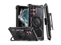 Capa Protetora Armor Series Com Clipe Traseiro Para Samsung Galaxy S23+ 5g