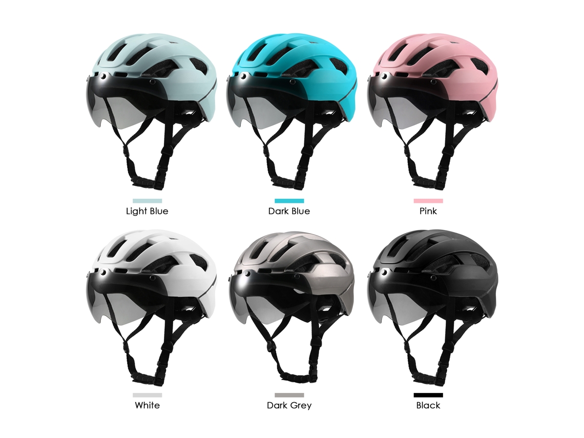 2026horizon-casco De Bicicleta Ligero Con Luz Trasera Y Gafas Magnéticas Para Mujeres Y Hombres, Casco De Seguridad Para Ciclismo