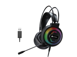 Auscultadores com Microfone ZRUXE Psh 400 com Usb, 7.1, RGB e Fios