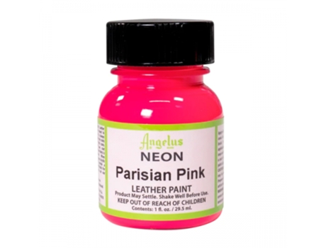 Tinta Couro e pele sintética Angelus Neon 29,5 Ml (Parisian Pink 123)