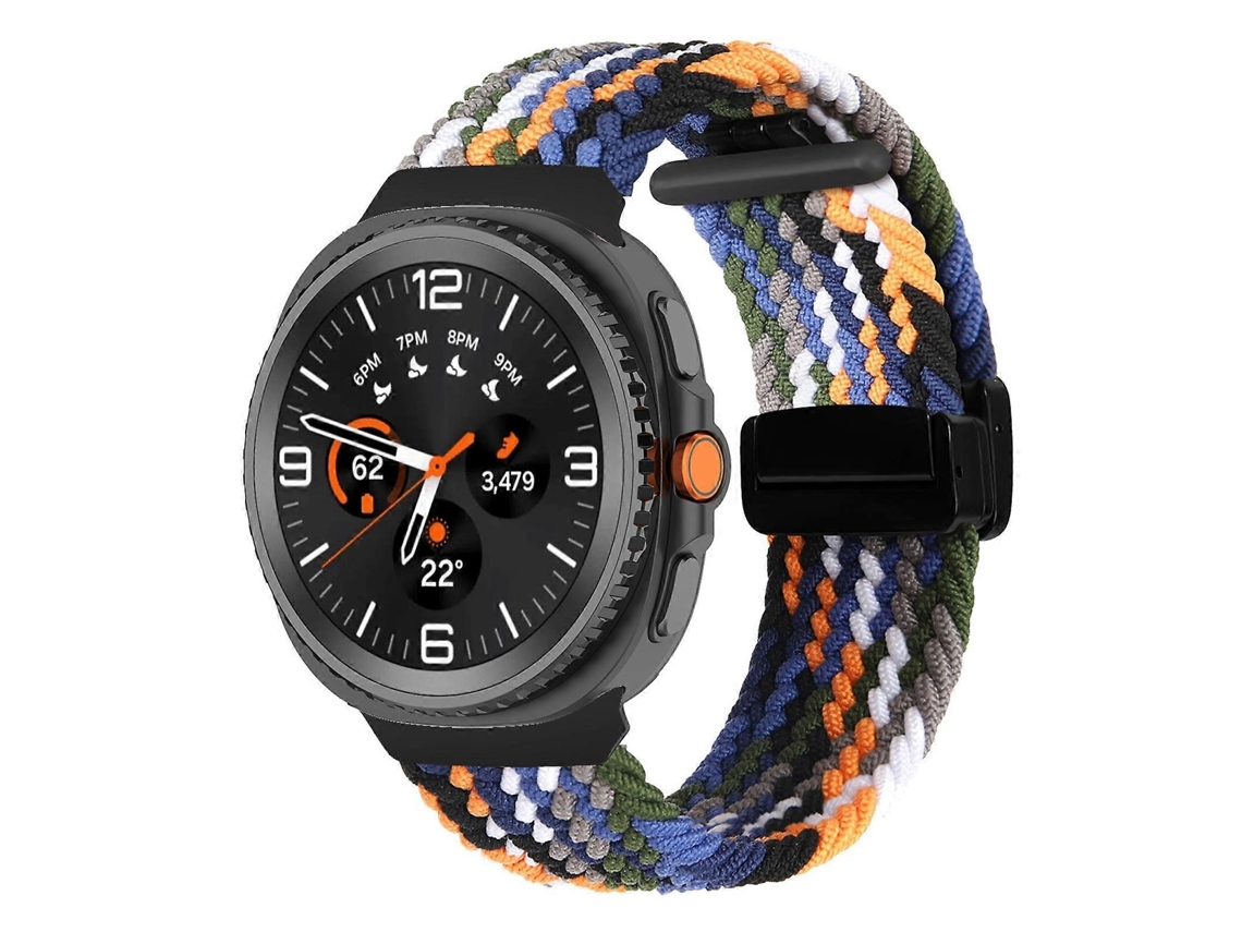 Pulseira Trançada Dobrável Com Fecho Magnético Para Samsung Galaxy Watch8 / Watch8 Classic