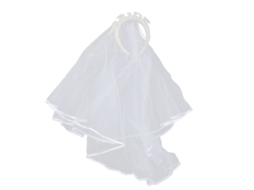 Velo De Novia Con Perlas Artificiales Y Diadema Accesorio De Cabello Blanco Para Boda Y Fiesta