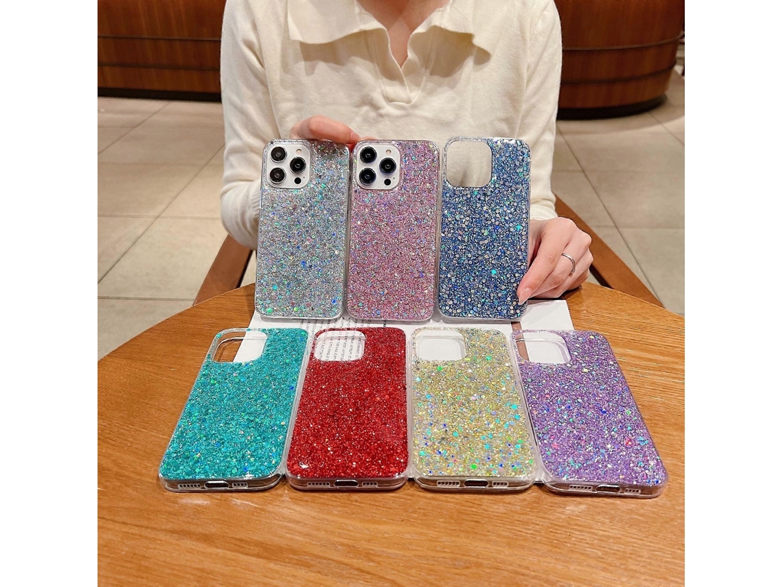 Lurelia Capa Iphone 13 Tpu Brilho Prateado