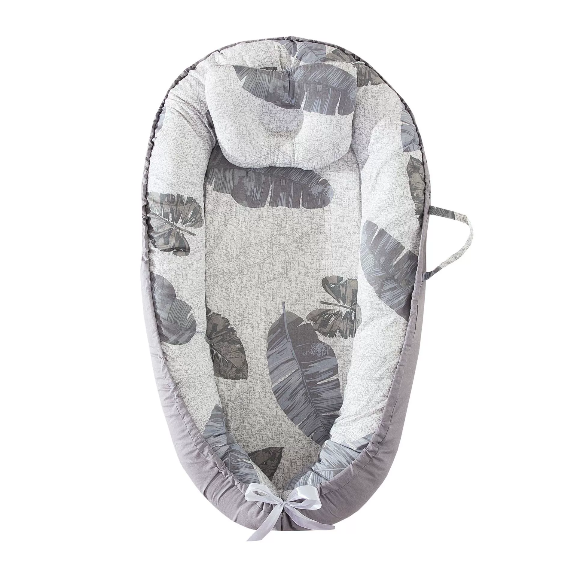 Ninho de Bebé CHRUI 0 24 Meses com Almofada Algodão Macio 85x55cm (folhas)