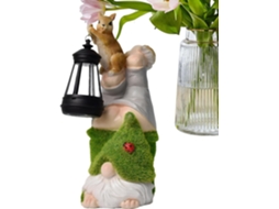 Gnomos de Jardim Genéricos para Uso Externo Lanternas Solares de Resina e Estátuas para Jardim Esculturas de Resina, CHABERLU