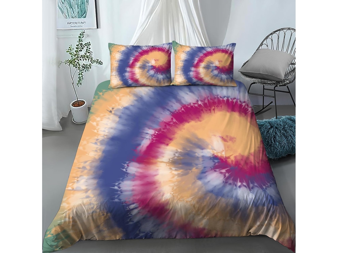 Capa de Edredom com 2 Fronhas 65x65 Cm em Microfibra Fronha (LxA)