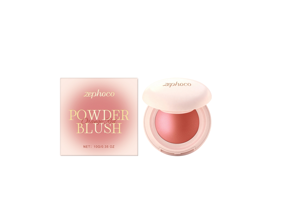 Blush Laranja Vermelho Sedoso Hidratante