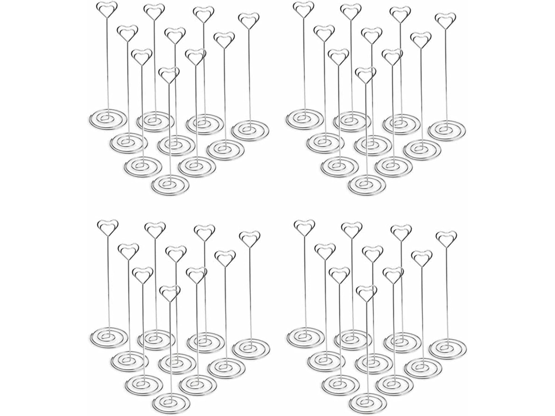 Conjunto De 40 Porta Cartões Quadrados Grandes De 22 Cm Em Formato De Coração, Com N Gokoco (8,6 Polegadas)