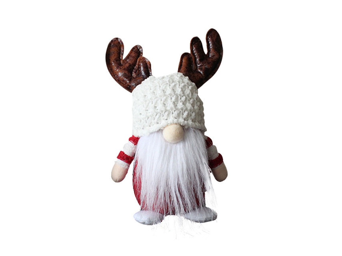 Laxiscreed Boneca Natal Decorativa Sem Rosto Com Chifres E Estilo Rústico, Para Decoração Festiva