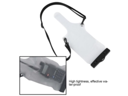 Bolsa HURRISE para Rádio Walkie Talkie Bolsa Transparente Bolsa À Prova D'Água Clipe Cordão Manga Protetora