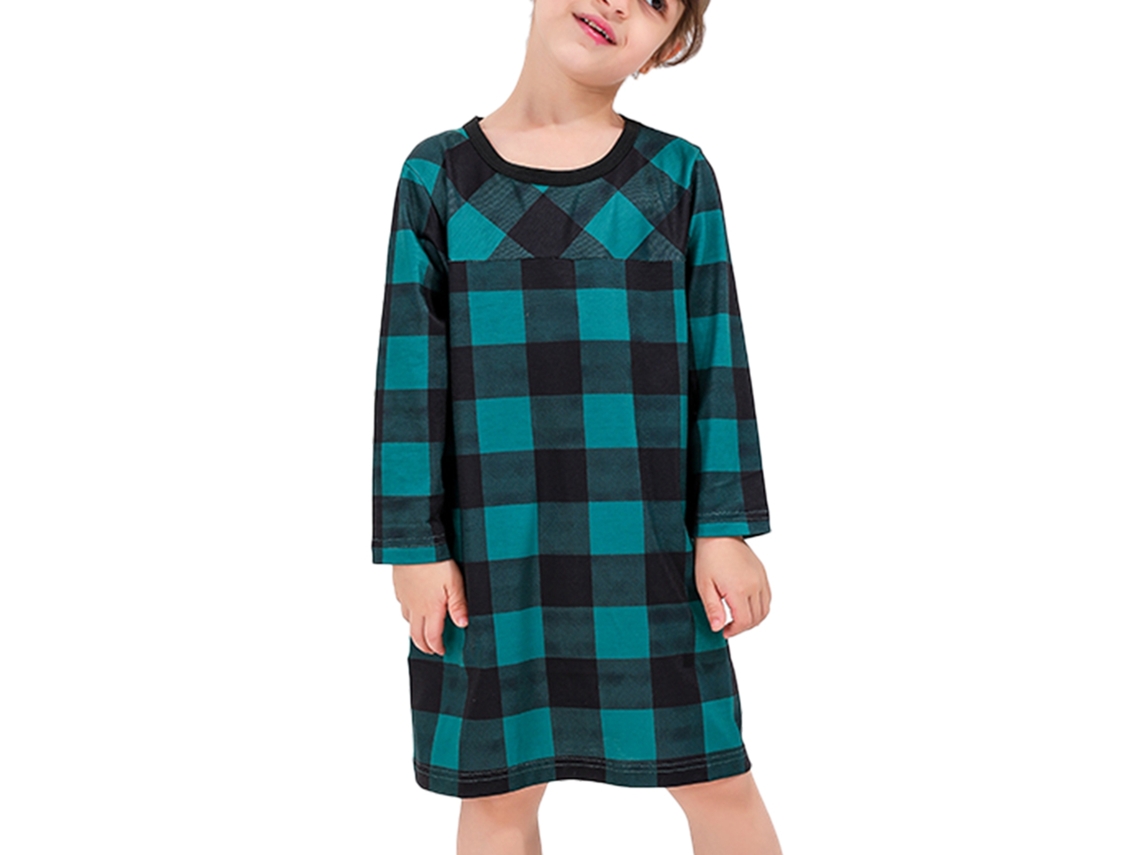 Pijama De Natal Family Verde Escuro Com Gola Revirada E Manga Longa, Laxiscreed Para Bebé 3-6 Meses