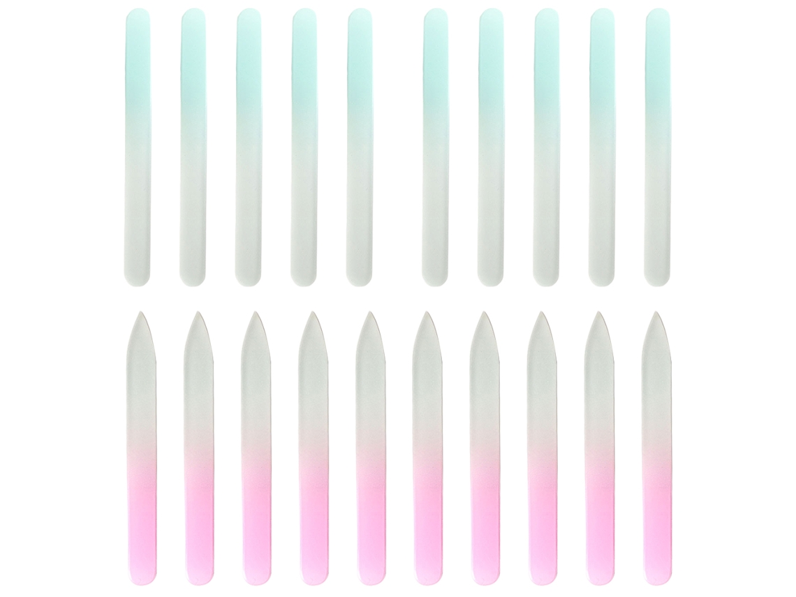 Conjunto de 20 Lixas de Vidro para Bebé Kit Mini Manicure Suprimentos para Cuidados de Unhas NEVEANCE