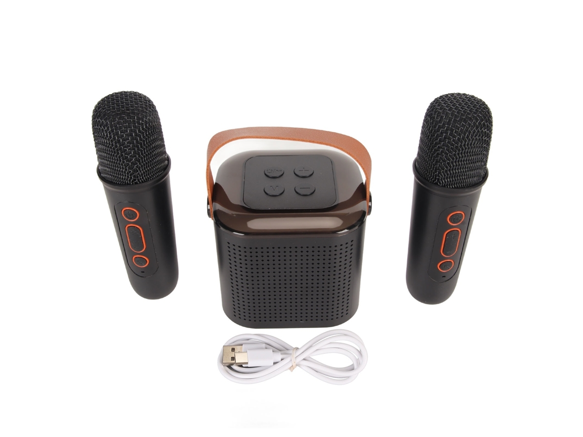 Lurelia Máquina De Karaoke Bluetooth 5.3, Design Sem Fios, Com Microfone, Som Estéreo Com Graves