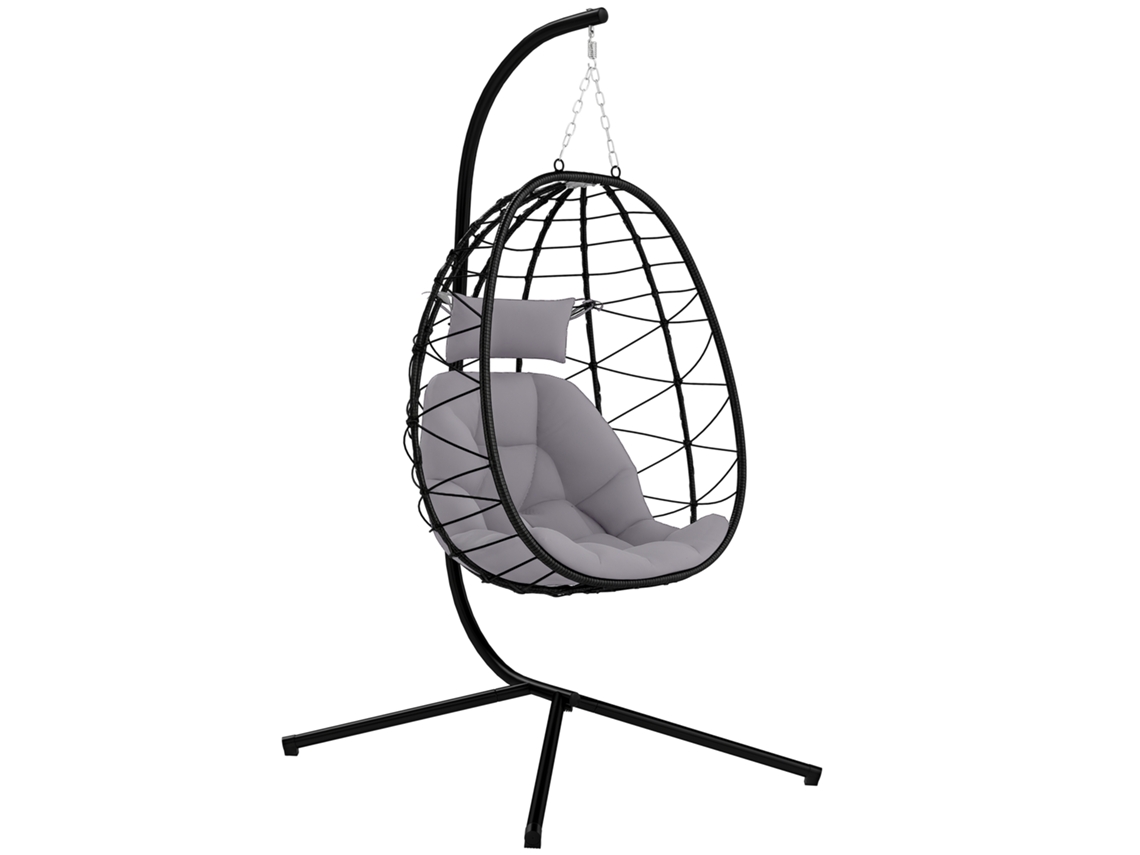 Cadeira Suspensa com Suporte PROFESIA BOYANG 98x95x198 cm cinzento