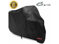 Cobertura Para Motocicleta, Garagem Dobrável À Prova De Intempéries, Capa Protetora Exterior E Interior Para Harley Davidson, Honda, Suzuki (preto, L