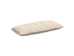 Travesseiro para Costas Bege 120 X 50 Cm Tecido de Microfibra HARLANV1
