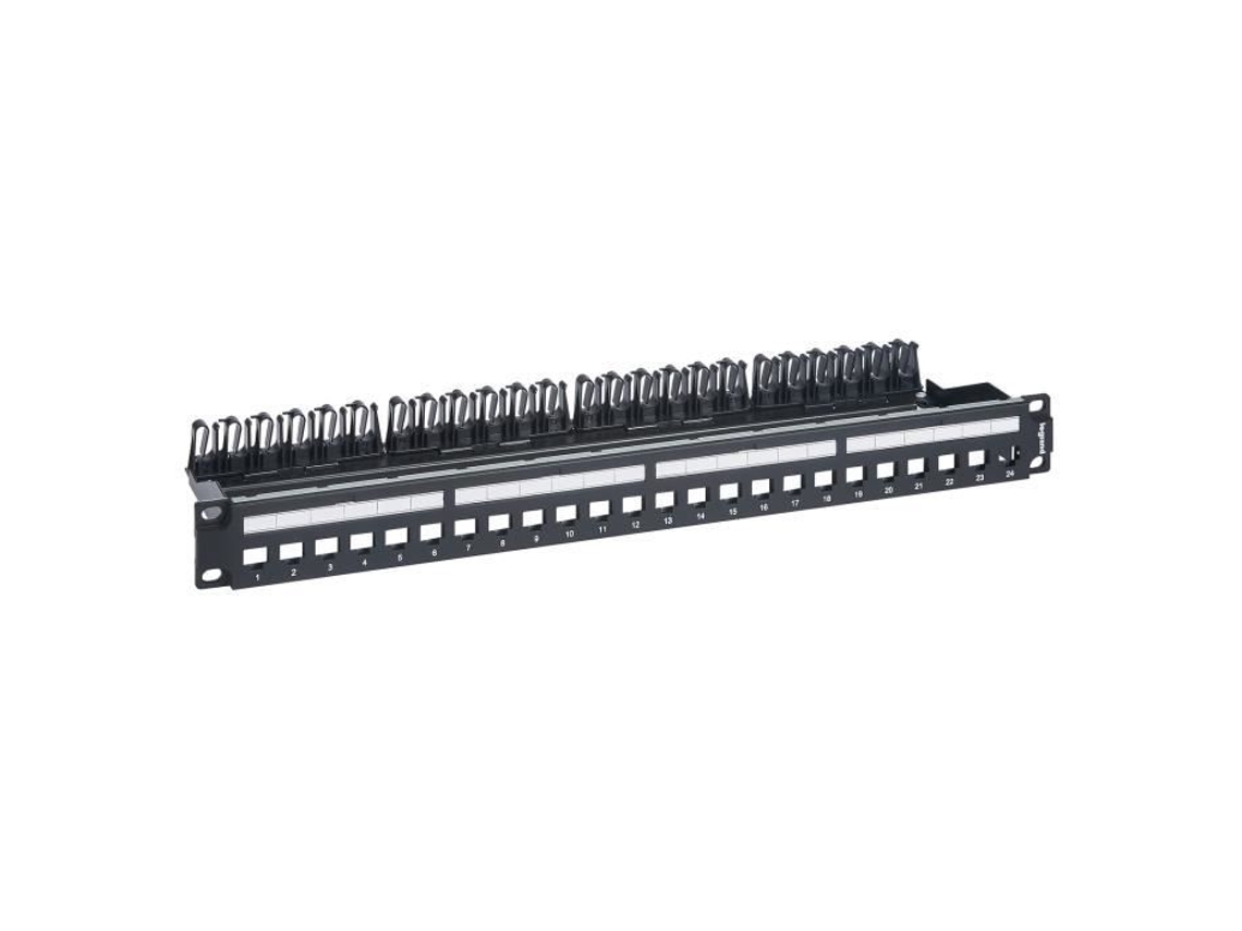 Patch Panel Linkeo C Será Equipado com 24 Conectores Keystone Rj45 LEGRAND