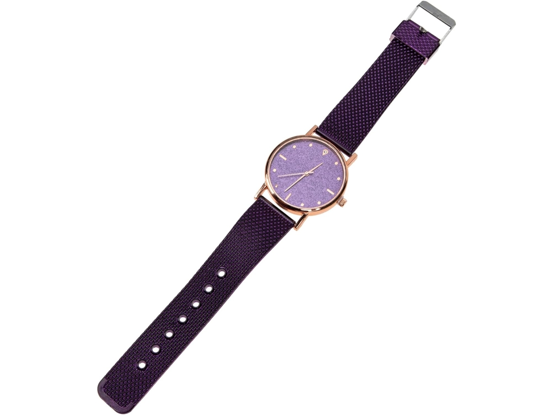 Relógio Feminino GOKOCO com pedras brilhantes e pulseira de metal